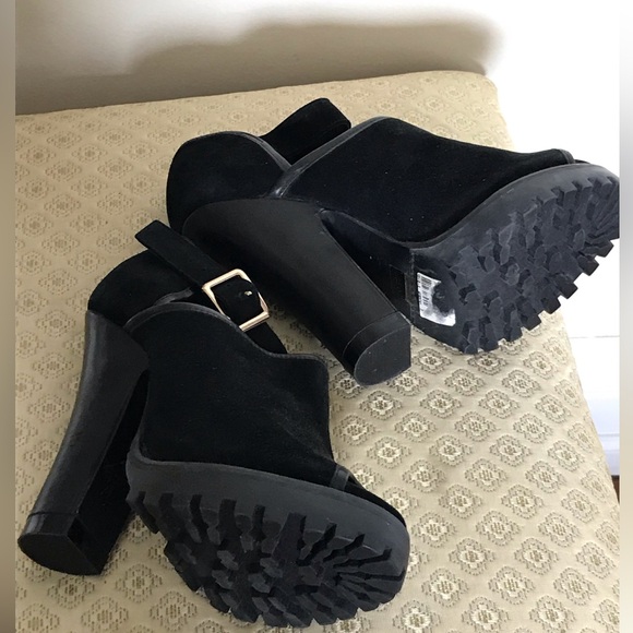 Shellys London Black Platform Heels - Picture 11 of 16